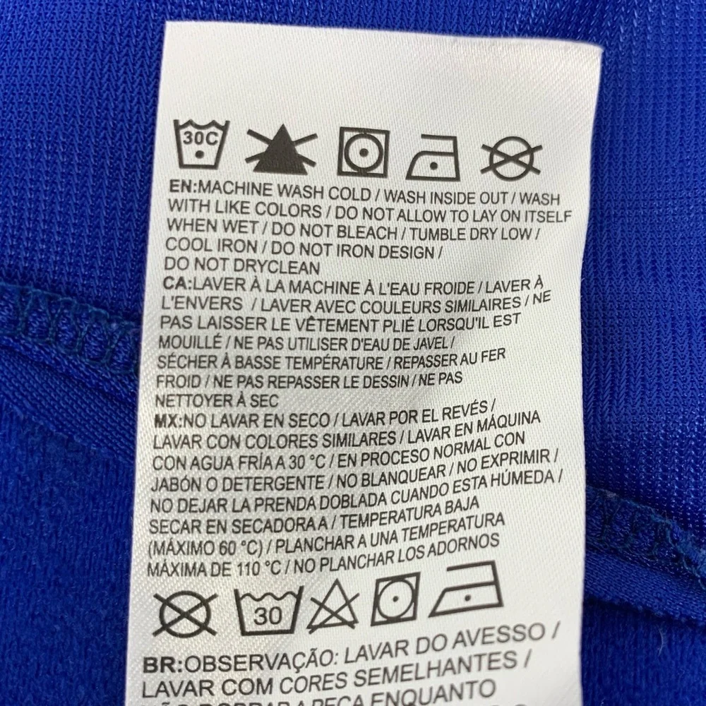 Converse royal Blue Logo Brand Athletic Zip Up Track Jacket Toddler size 4